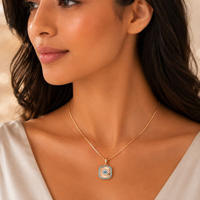 The Protective Aura Square Pendant